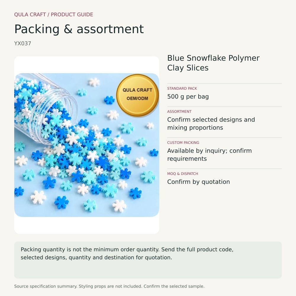 YX037 packing and order brief