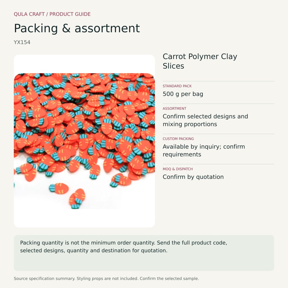 YX154 packing and order brief