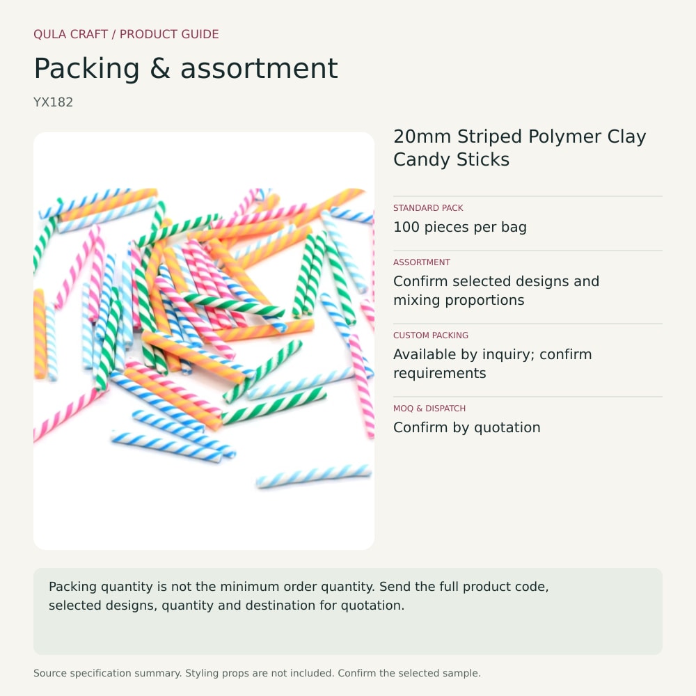 YX182 packing and order brief