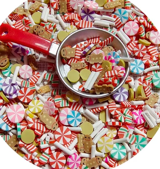 YX3092/YX3093/YX3094/YX3095 Christmas Polymer Clay Sprinkle Mix