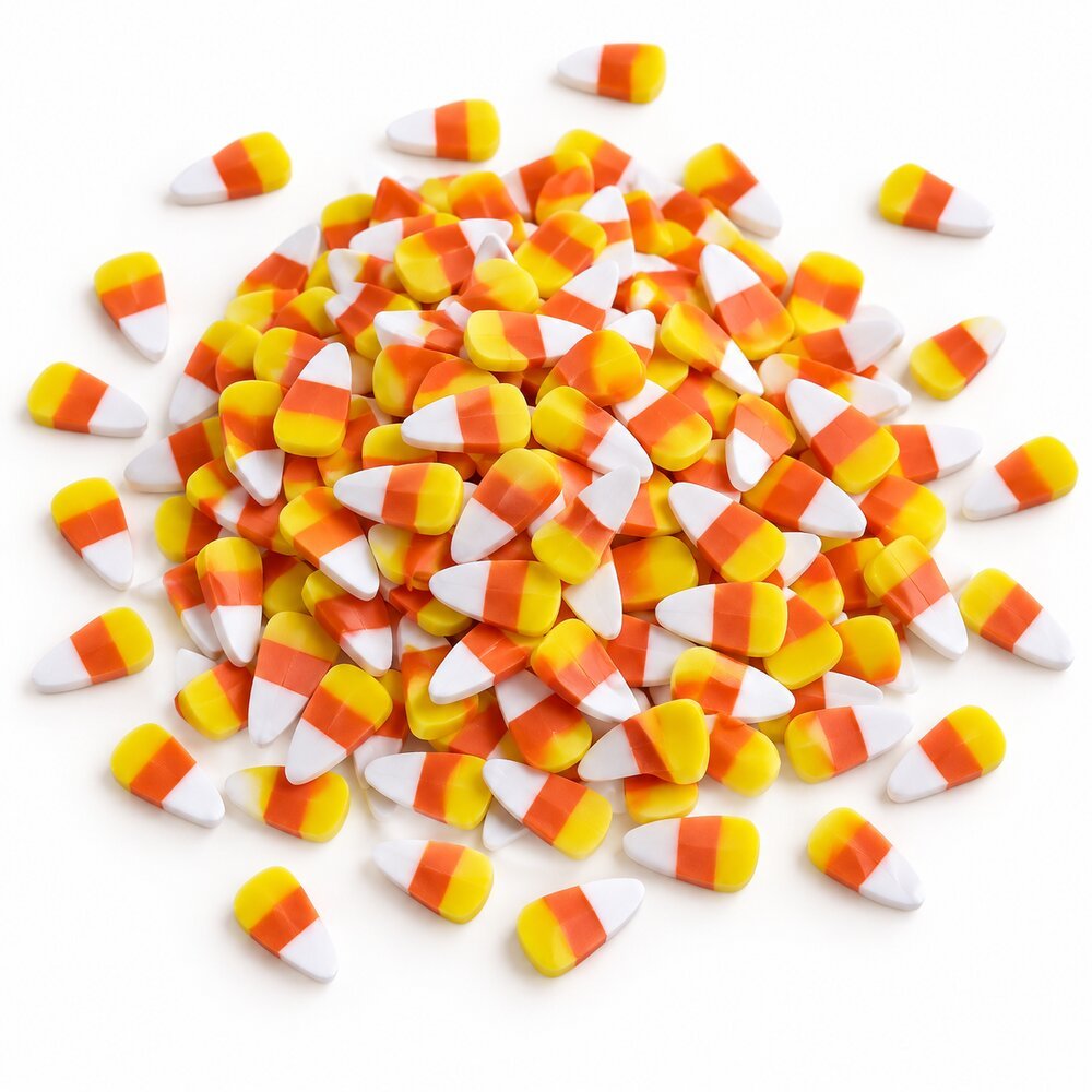 YX3603 Wholesale Autumn Candy Corn Polymer Clay Sprinkles for Slime, Tumblers and Fall DIY Crafts main product image
