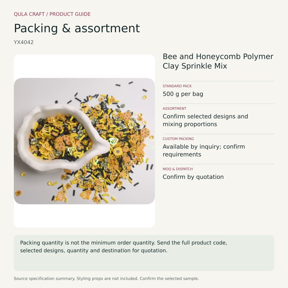 YX4042 packing and assortment guide