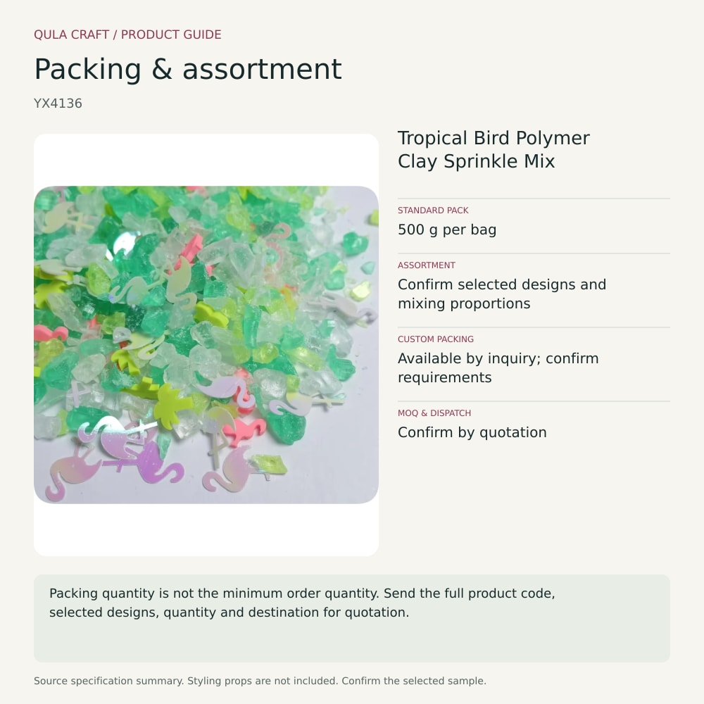 YX4136 packing and order brief