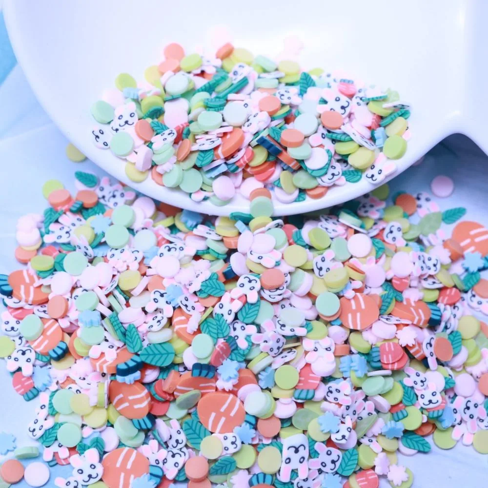 YX605 Easter Colorful Egg Rabbit Slices